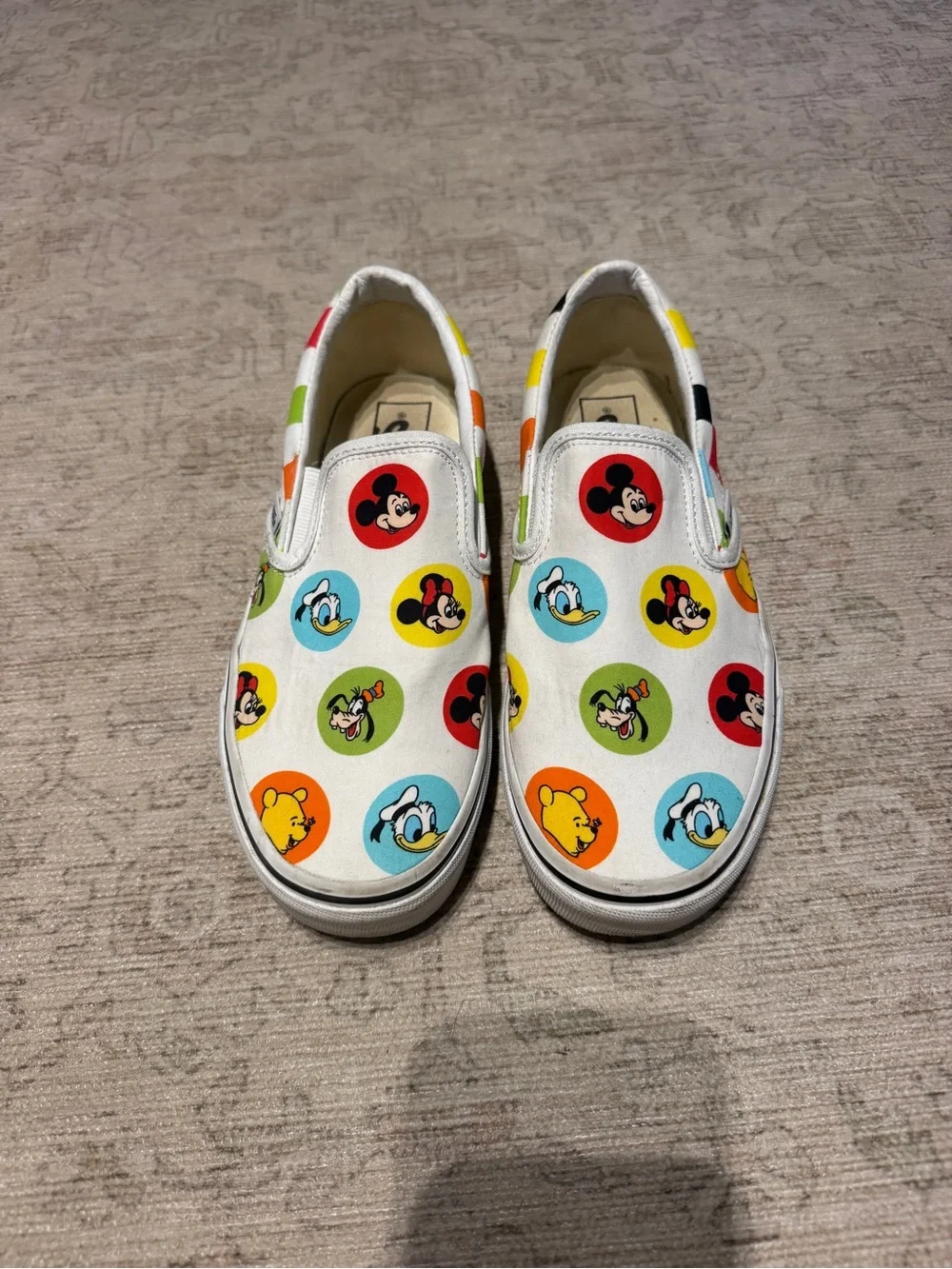 Disney x Vans Colorful Mickey and Friends - size 7.5 W/ 6.0 M.